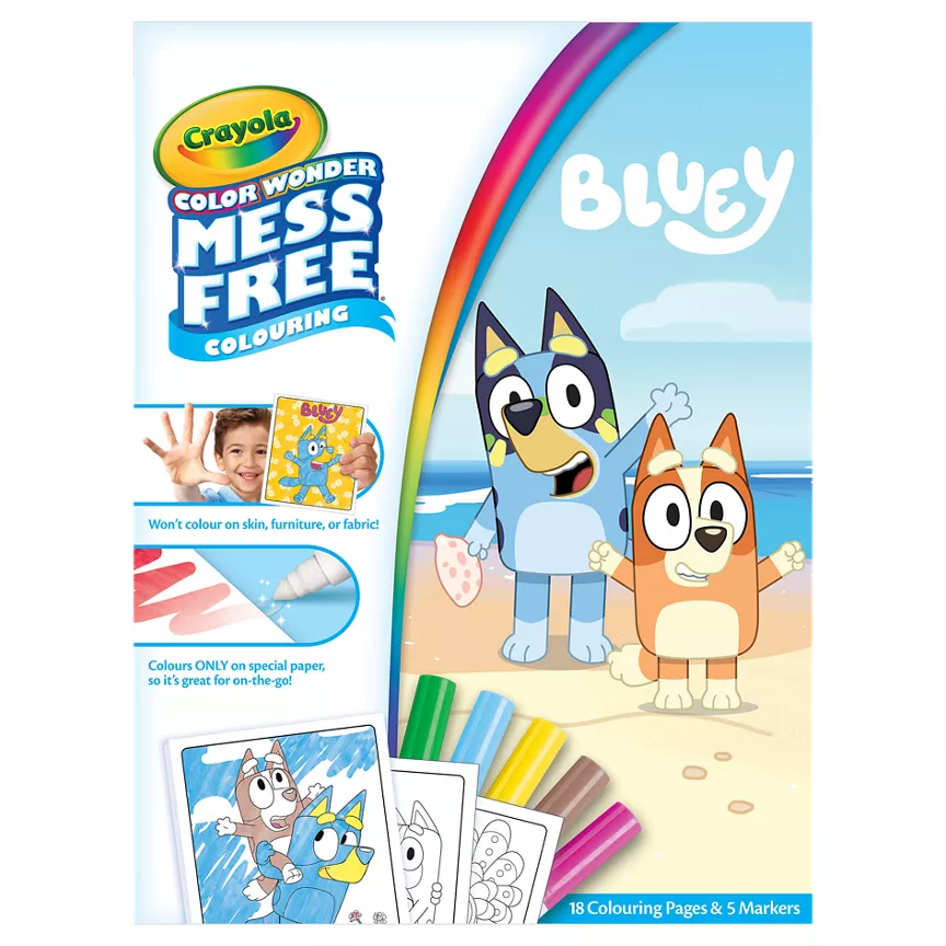 Crayola Color Wonder Mess Free Coloring Bluey Wonder Book