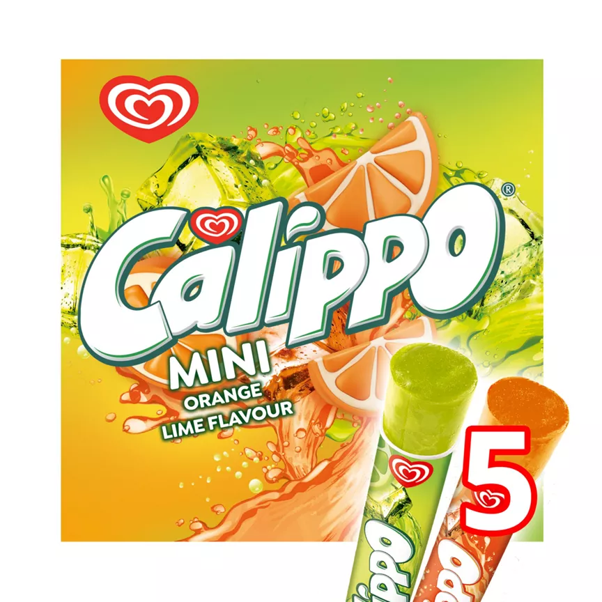 Calippo Mini Ice Lollies Orange & Lemon-Lime 5x 80 ml