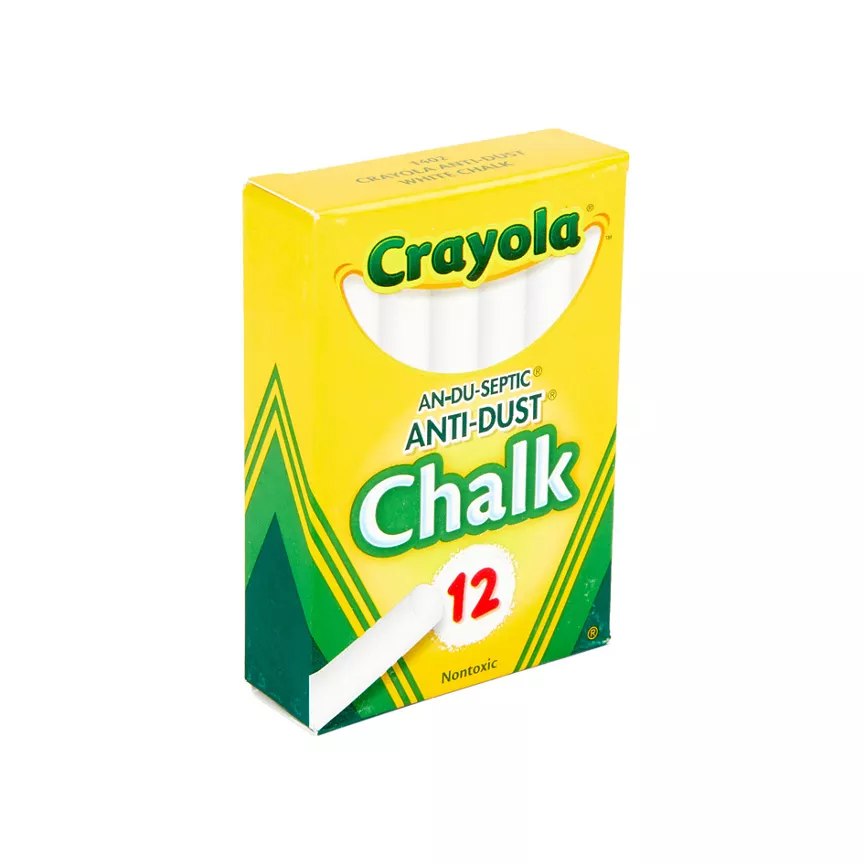 Crayola White Chalk 12 Pieces