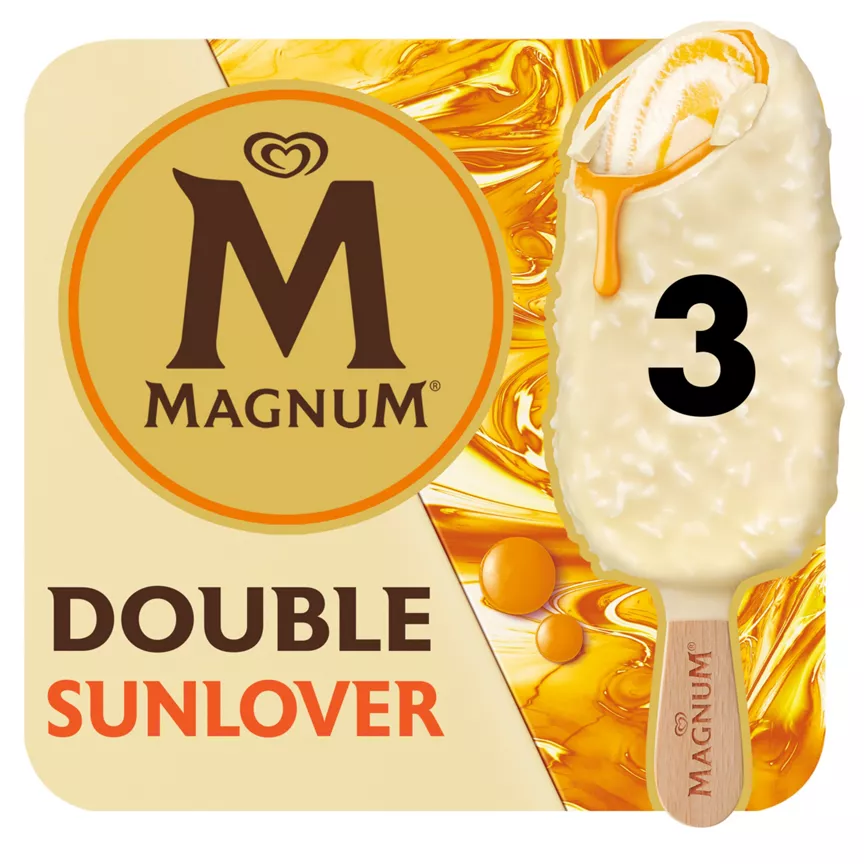 Magnum Ice Cream Sticks Double Sunlover 3 x 85 ml