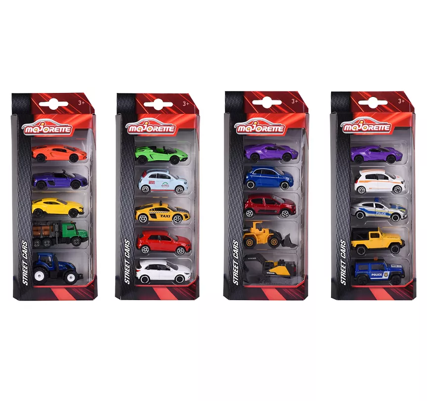 Majorette Vehicle 5 Car Pack (Style May Vary - Age 3+ Years)