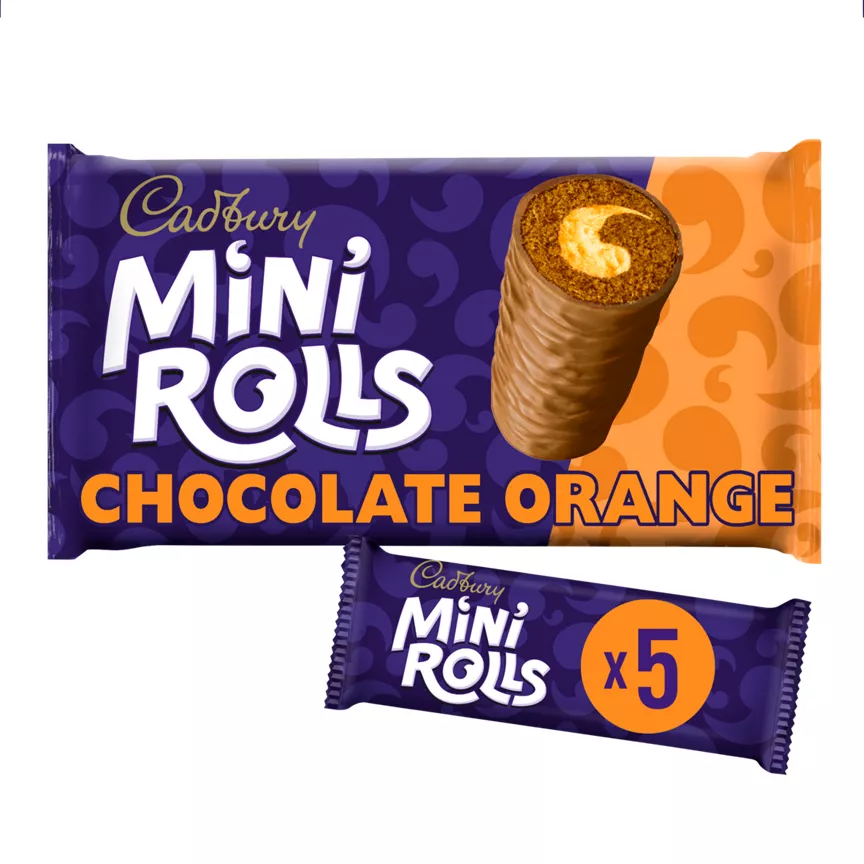 Cadbury 5 Chocolate Orange Mini Rolls