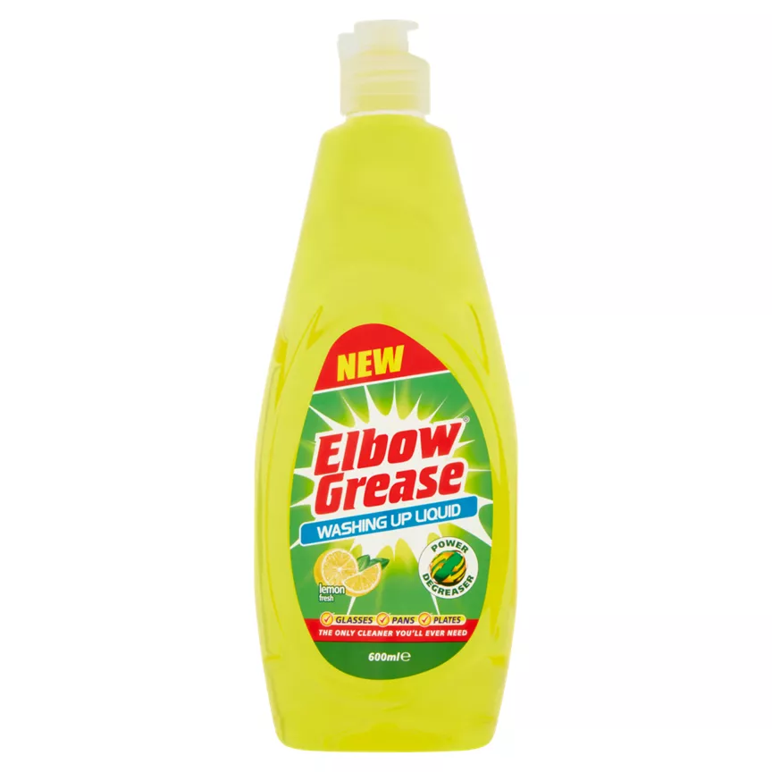 Elbow Grease Washing Up Liquid Lemon Fresh 600ml