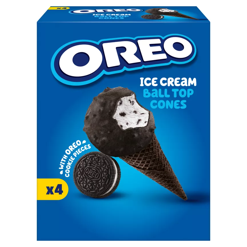 Oreo Ice Cream with Oreo Cookie Pieces 4 x 400ml