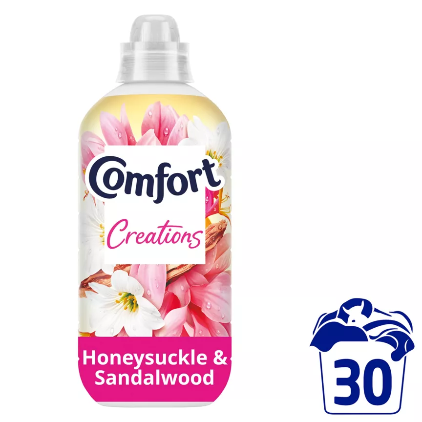 Comfort Creations Fabric Conditioner Honeysuckle & Sandalwood 30 washes (900 ml)
