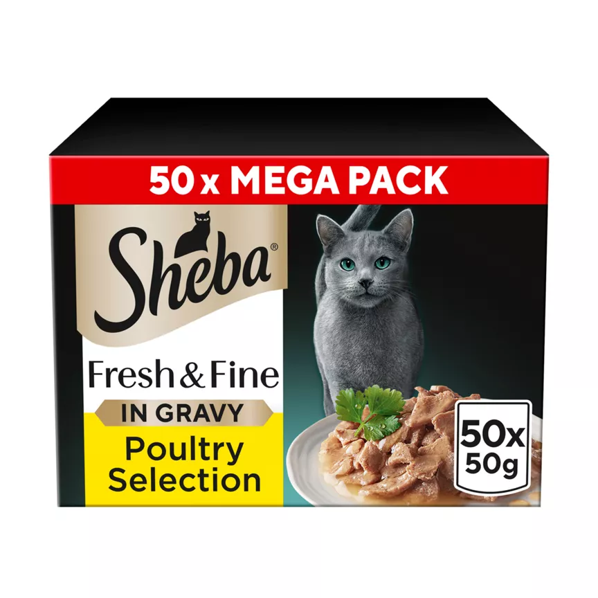 Sheba Fresh & Fine Mega Pack 50 x 50g (2.5 kg)