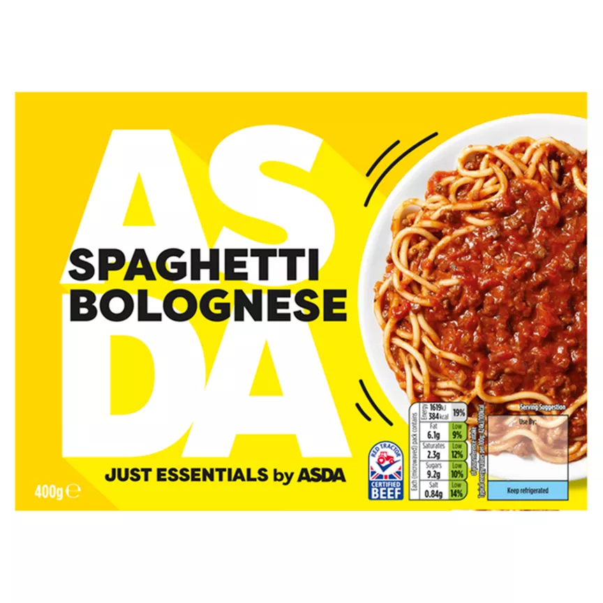 JUST ESSENTIALS by ASDA Spaghetti Bolognese 400g