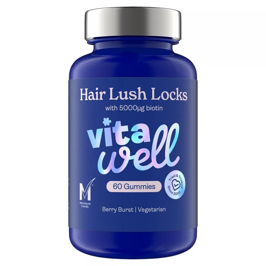 Vitawell Hair Lush Locks 60 Berry Burst Flavour Gummies