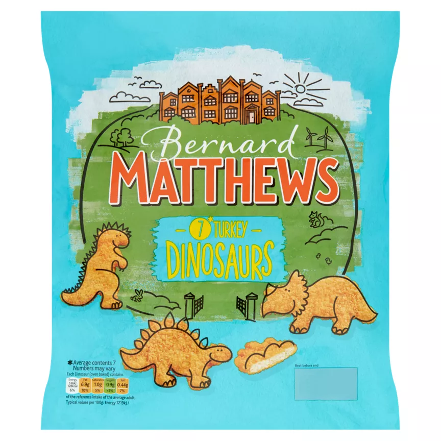 Bernard Matthews 7 Turkey Dinosaurs