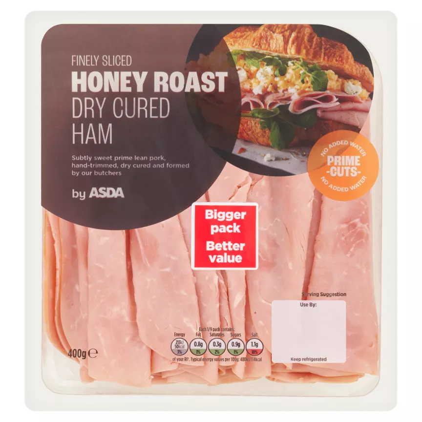 ASDA Finely Sliced Honey Roast Dry Cured Ham