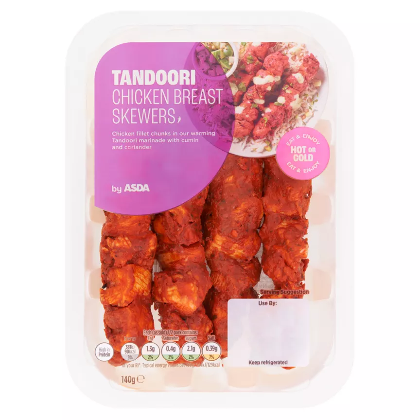 ASDA Tandoori Chicken Breast Skewers