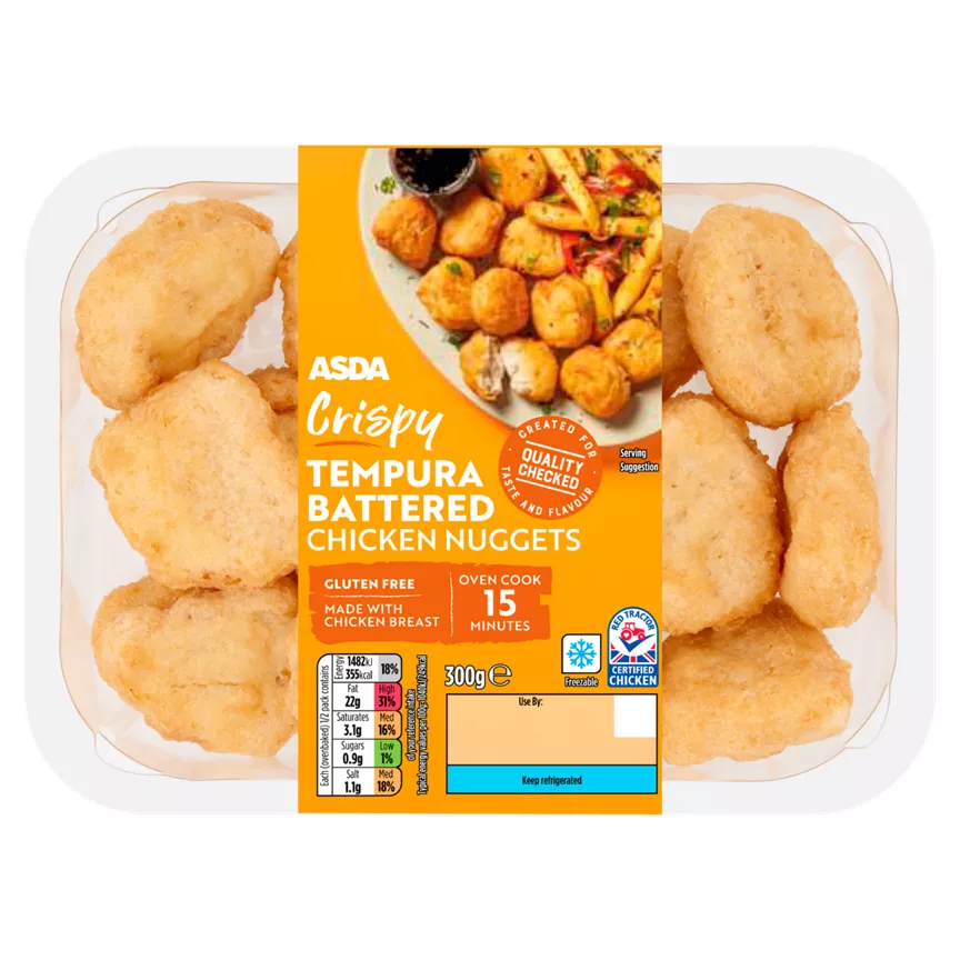 ASDA Crispy Tempura Battered Chicken Nuggets