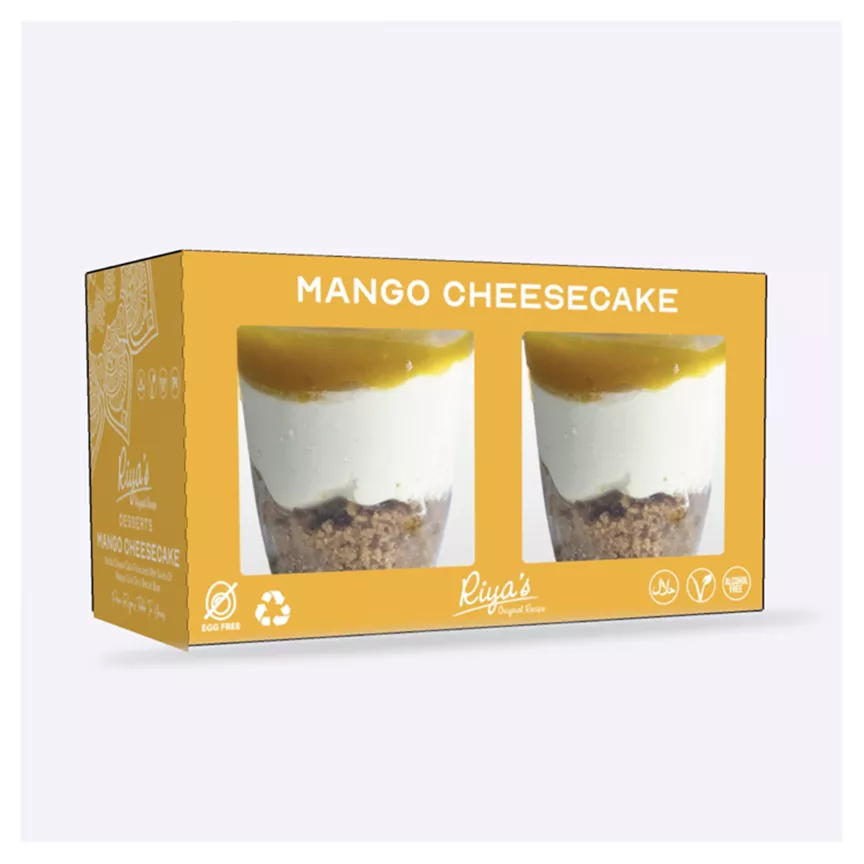 Riya's 2 Desserts Mango Cheesecake