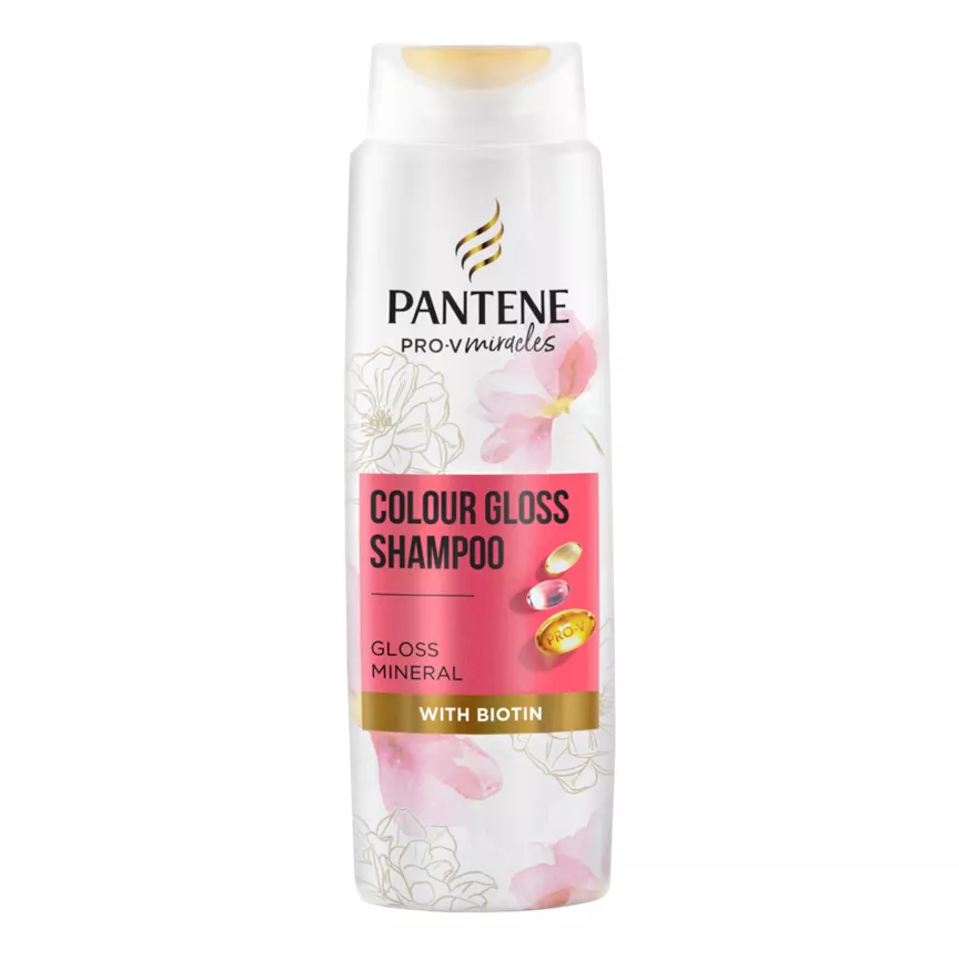 Pantene Shampoo for Coloured Hair, Colour Gloss Repairing Shampoo Dull To Glossy - Image 1