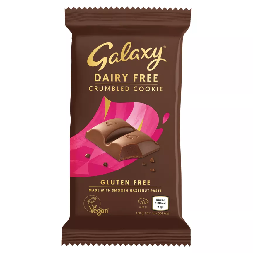 Galaxy Vegan Crumbled Cookie Chocolate Bar