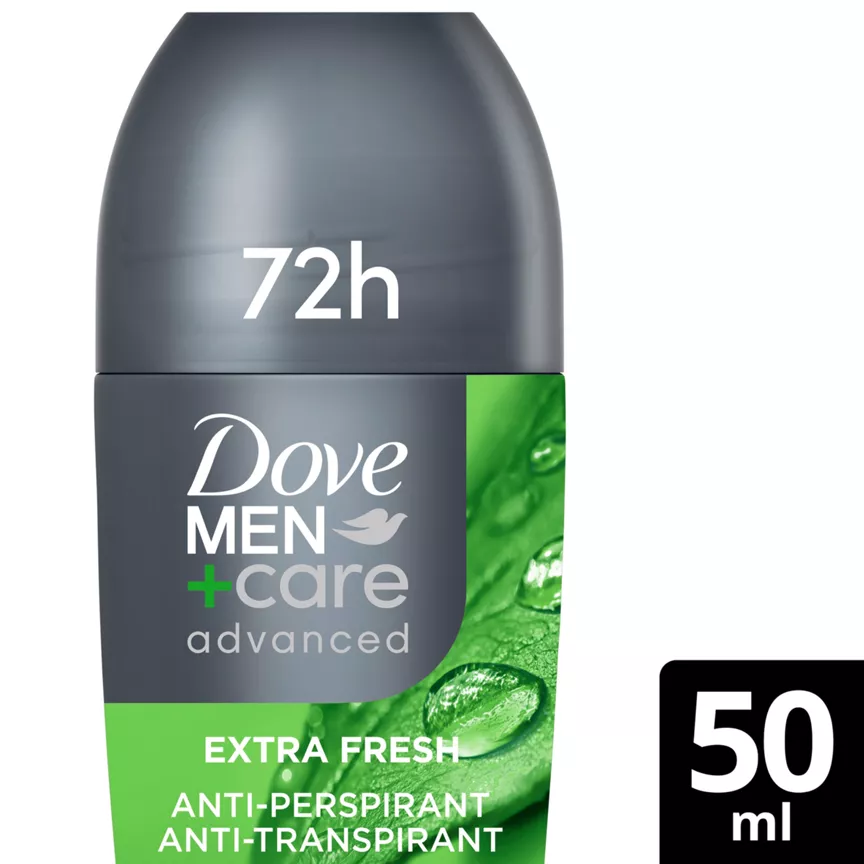 Dove Men+Care Advanced Antiperspirant Deodorant Roll On Extra Fresh