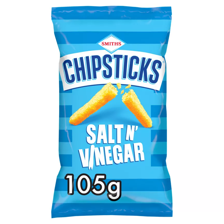 Smiths Smiths Chipsticks Salt & Vinegar Sharing Snacks Crisps 105g