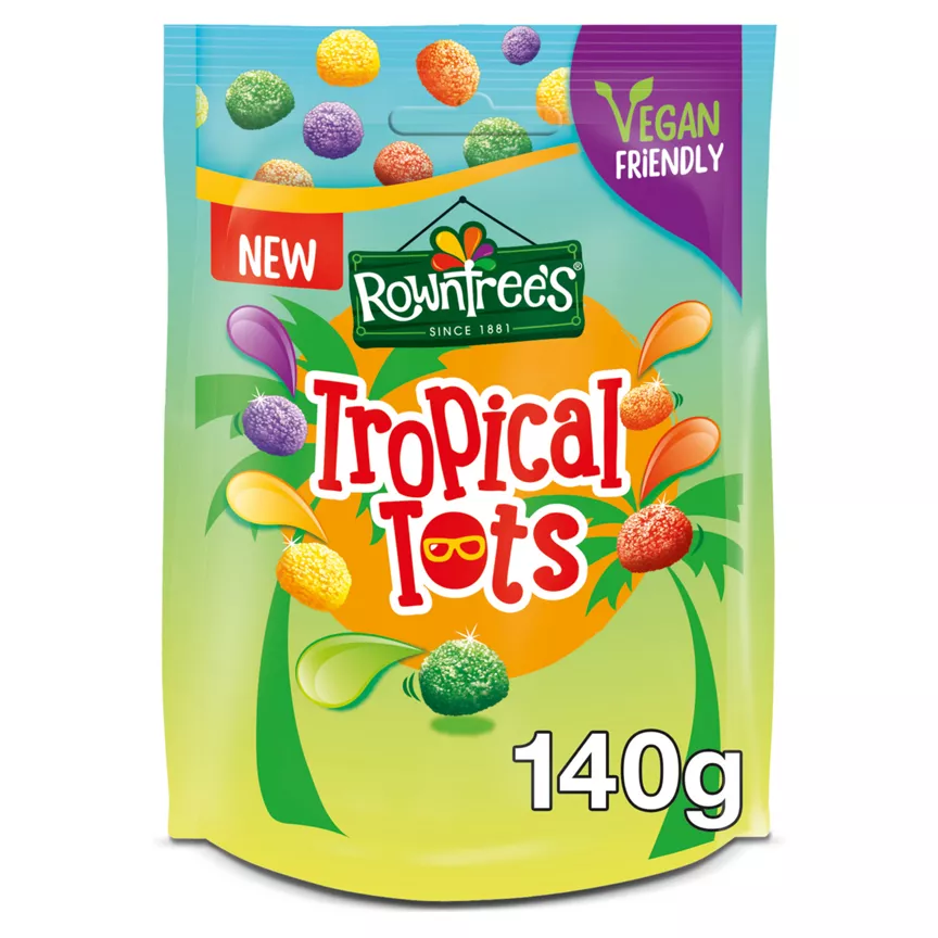 Rowntree's Tropical Tots Vegan Friendly Sweets Sharing Bag