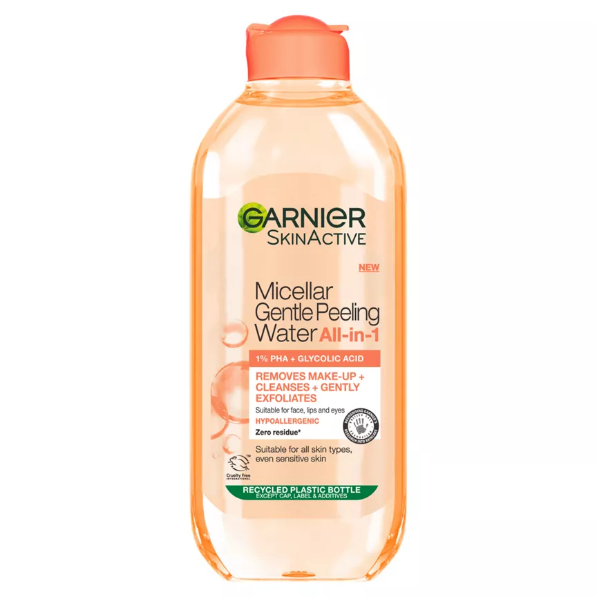 Garnier Micellar Gentle Peeling Water All-in-1 1% PHA & Glycolic Acid 400ml