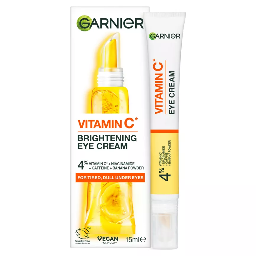 Garnier Brightening 4% Vitamin C, Niacinamide, Caffeine & Banana Powder Eye Cream