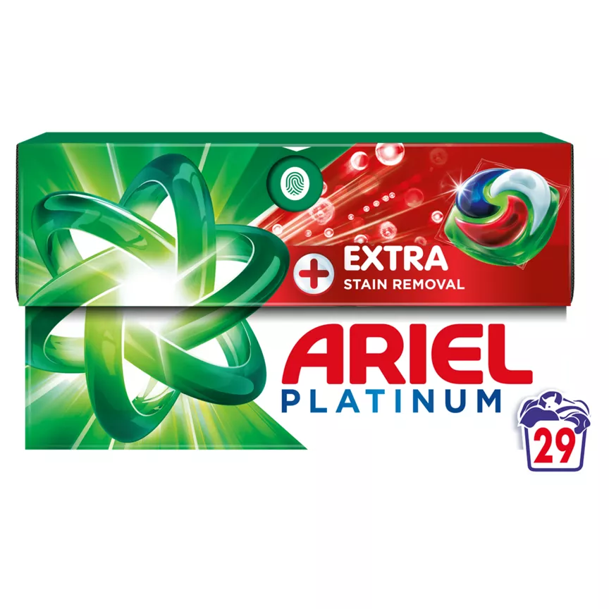 Ariel Platinum PODS® + Extra Stain Removal Washing Liquid Capsules, 29 Washes