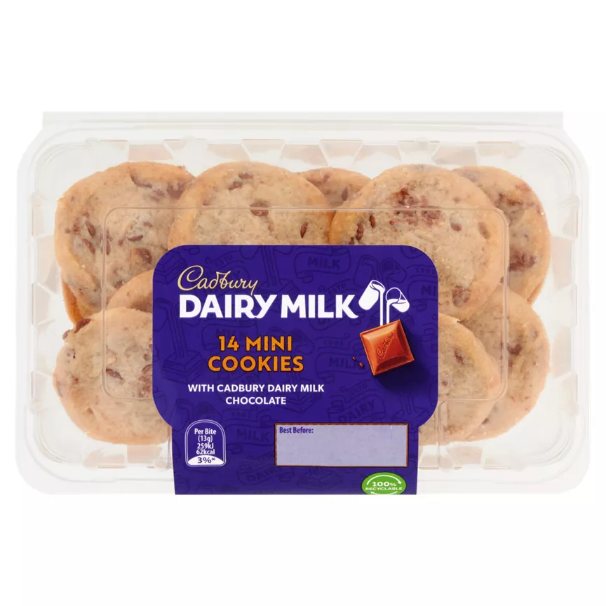 Cadbury Dairy Milk 14 Mini Cookies