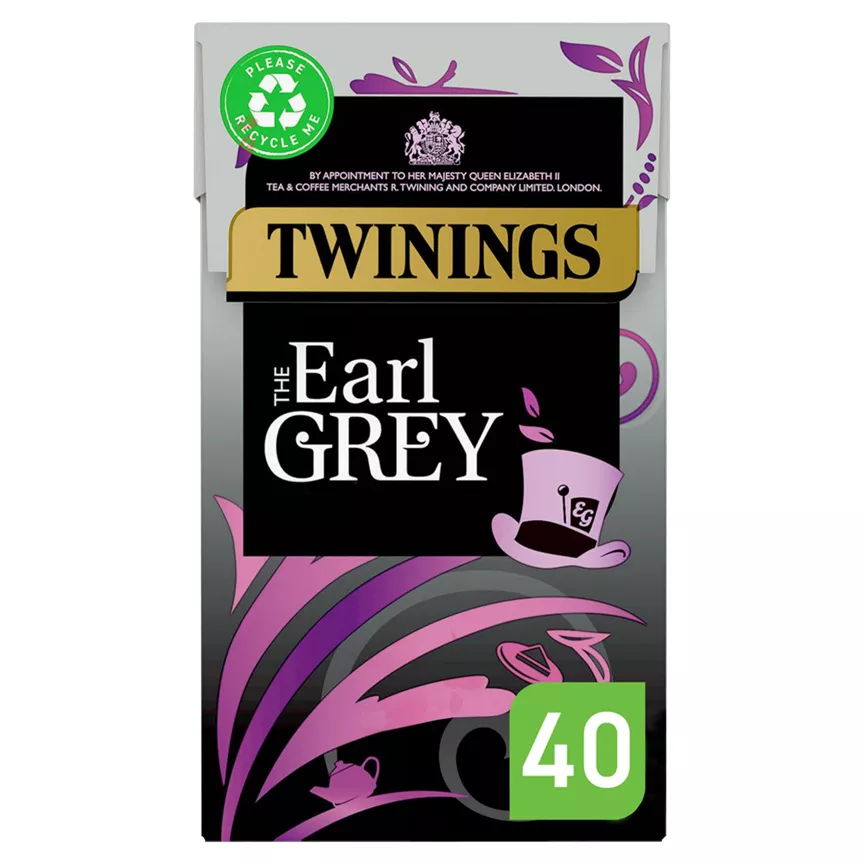 Twinings The Earl Grey 40 Plant-Based Tea Bags