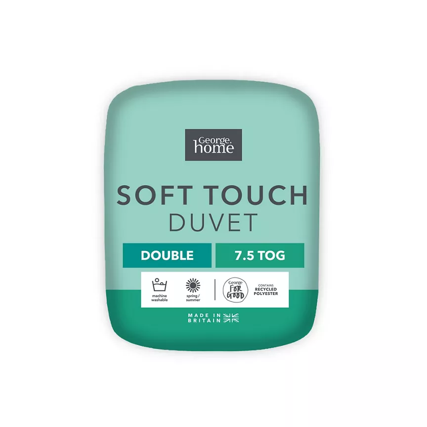 George Home Soft Touch Duvet - Double, 7.5 Tog