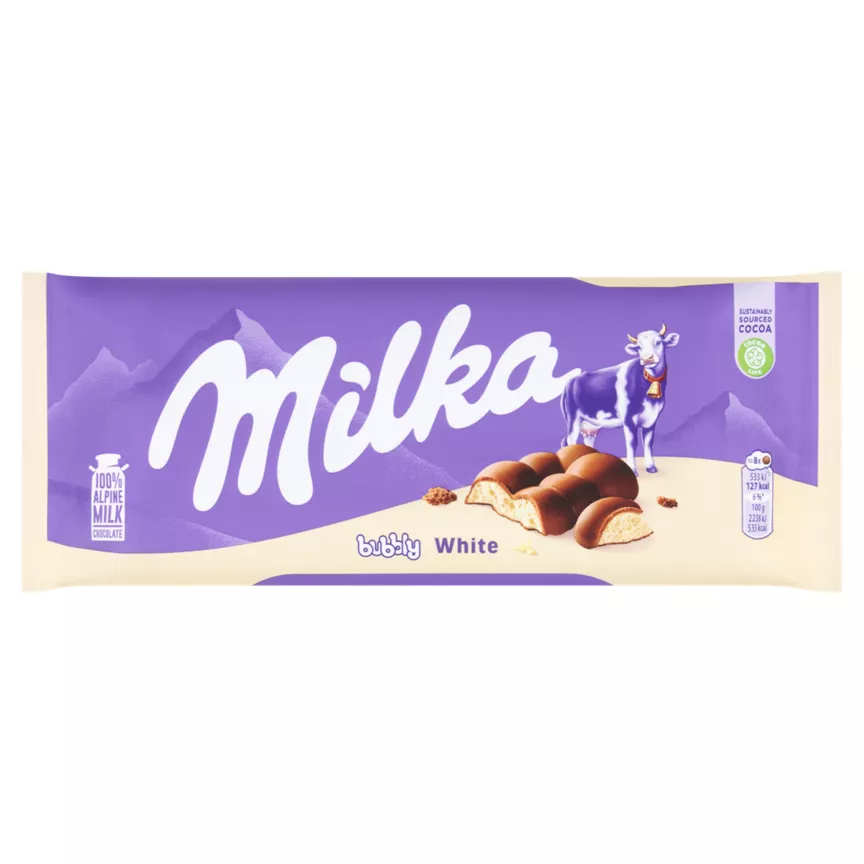 Milka Bubbly White Chocolate Sharing Bar