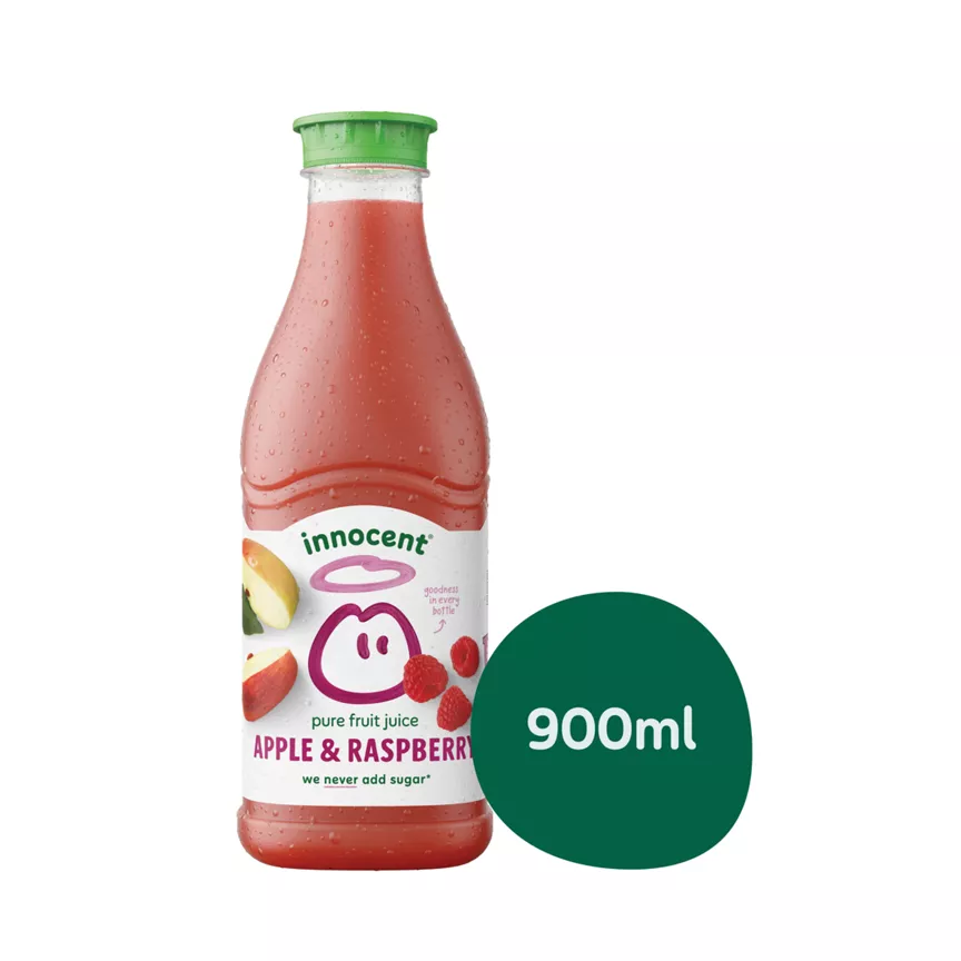 Innocent apple & raspberry juice