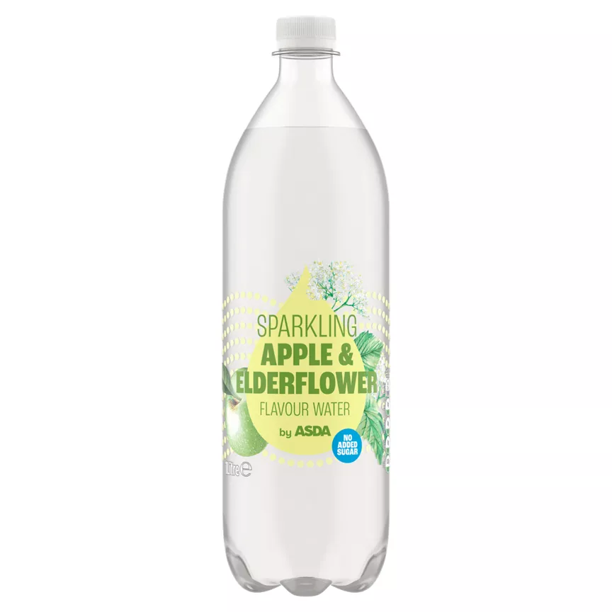 ASDA Sparkling Apple & Elderflower Flavour Water
