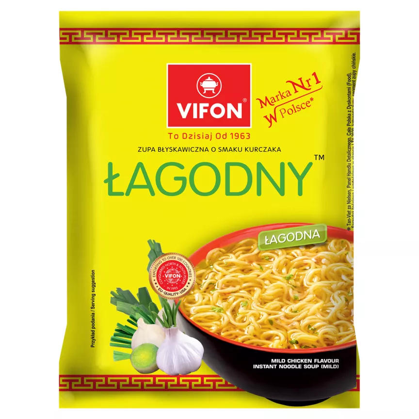 Vifon Mild Chicken Flavour Instant Noodle Soup 65g
