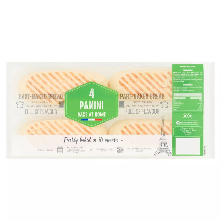 ASDA 4 Bake at Home Panini
