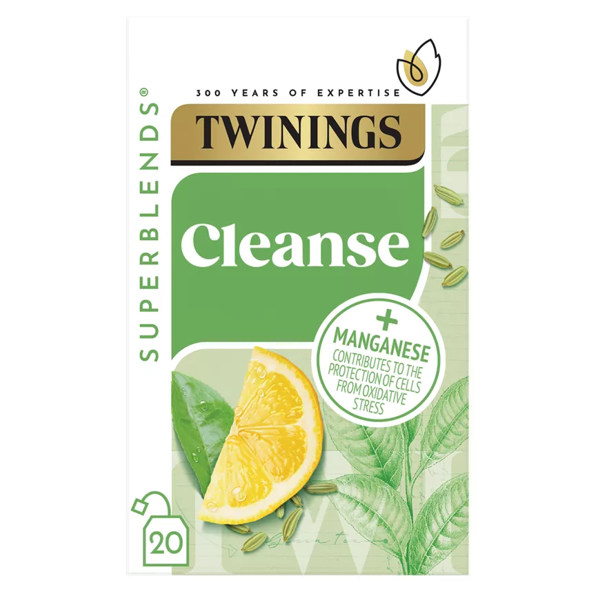 Twinings Superblends Cleanse Matcha 20 Plant-Based Tea Bags 40g