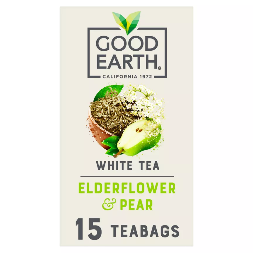 Good Earth Elderflower & Pear 15 Biodegradable Teabags 18g