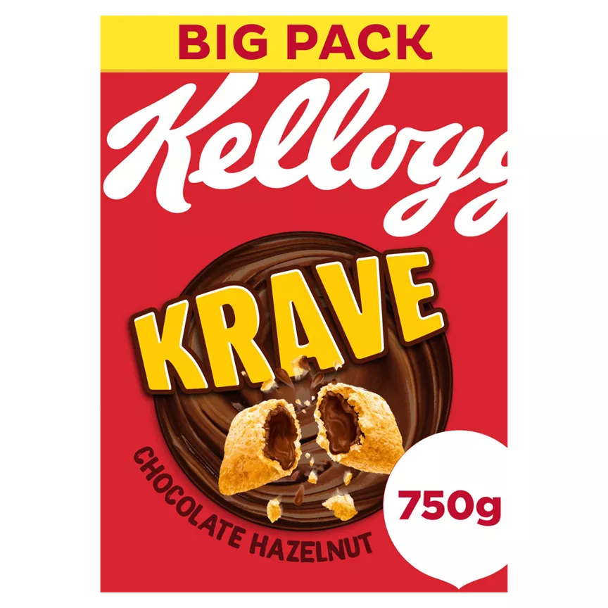 Kellogg's Krave Chocolate Hazelnut Breakfast Cereal - Image 1