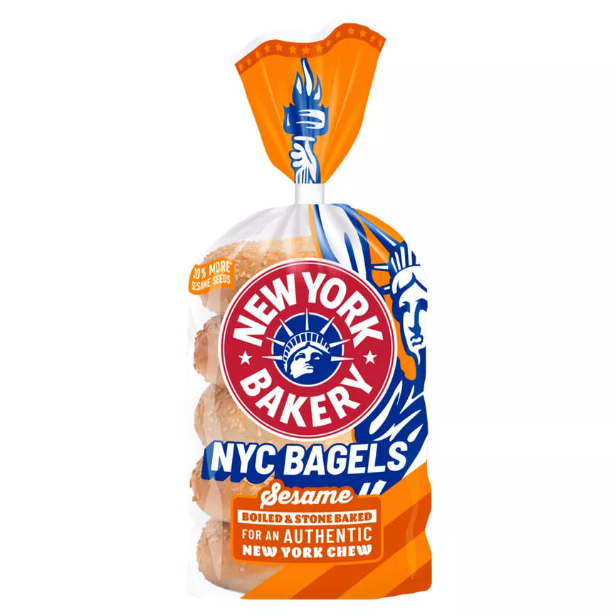 New York Bakery Co 5 Sesame Bagels