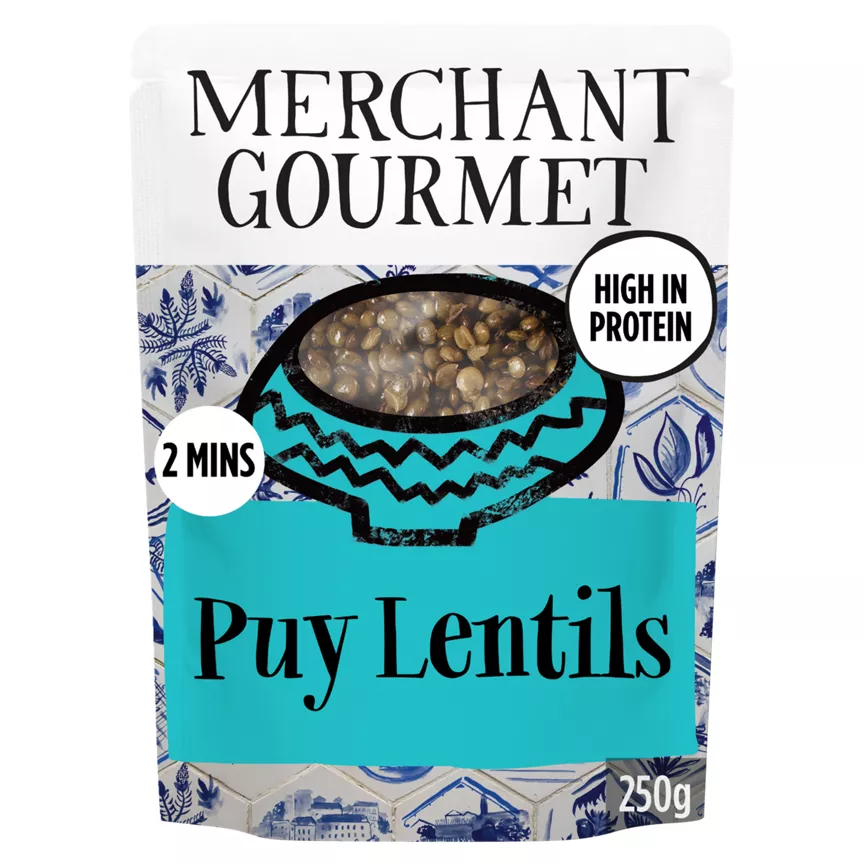 Merchant Gourmet Puy Lentils & French Green Lentils Cooked 250g