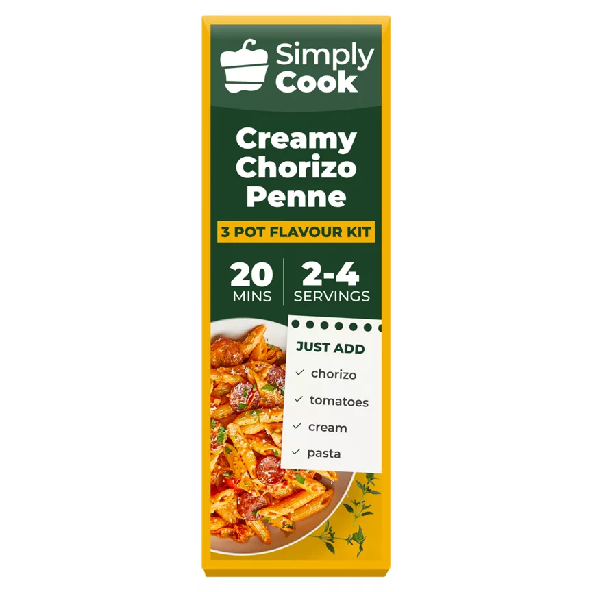 Simply Cook Creamy Chorizo Penne Recipe Kit 39g - Image 1