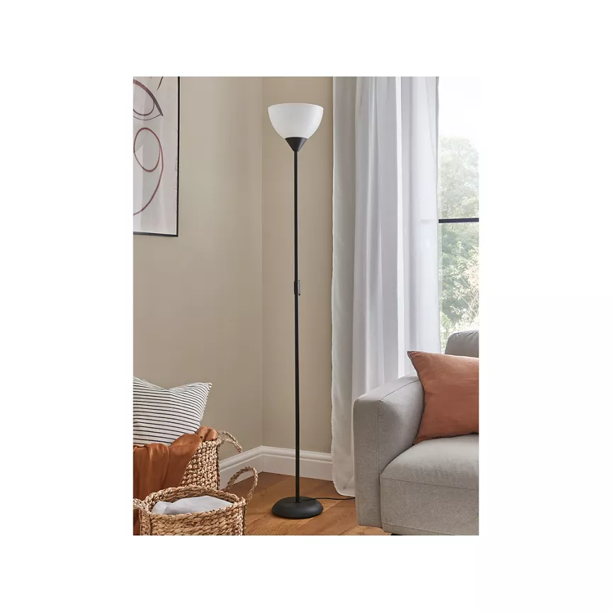 George Home Black Uplighter Floor Lamp