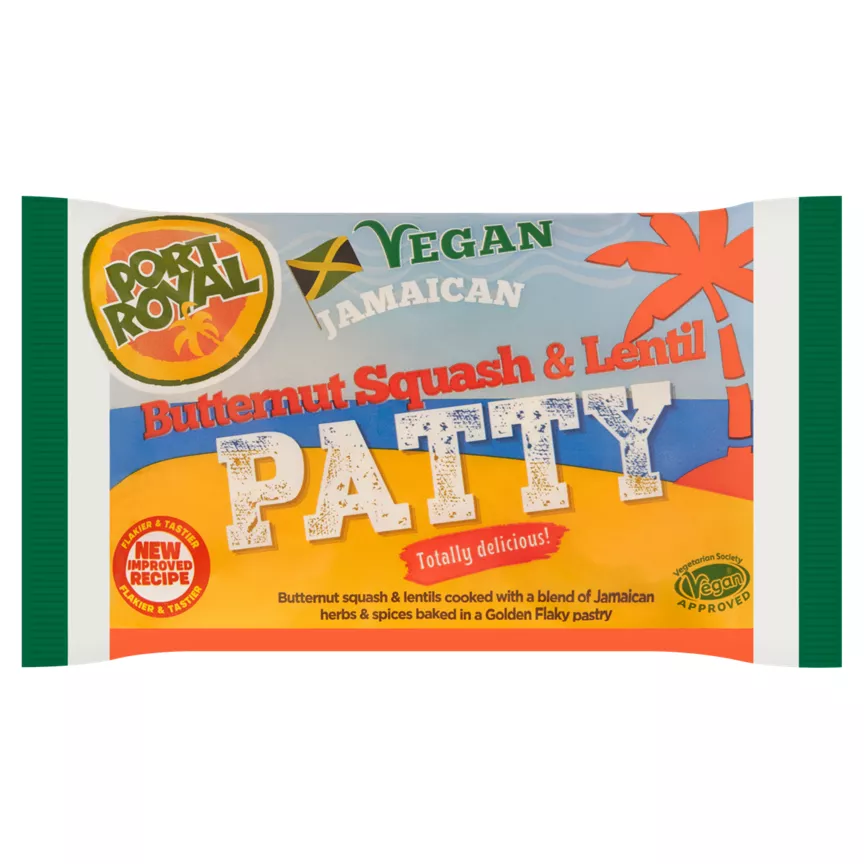 Port Royal Jamaican Butternut Squash & Lentil Patty 140g