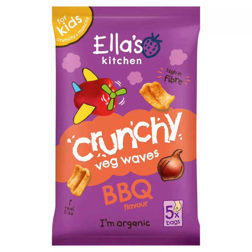 Ella's Kitchen Crunchy Veg Waves BBQ Flavour 3+ Years