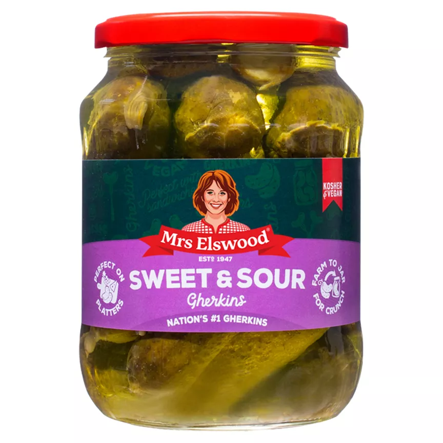 Mrs Elswood Sweet & Sour Gherkins