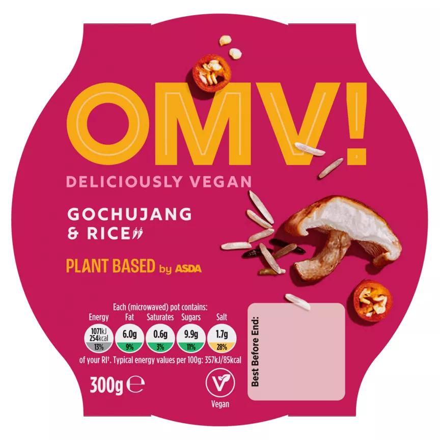 OMV! Deliciously Vegan Gochujang & Rice 300g