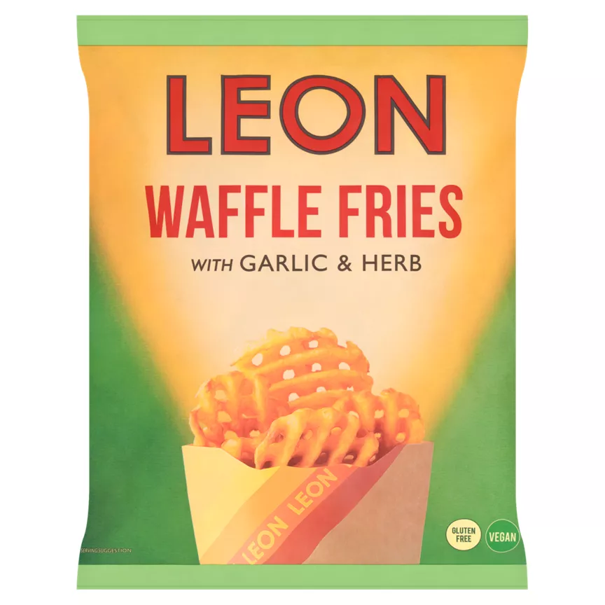 Leon Waffle Fries with Garlic & Herb 550g