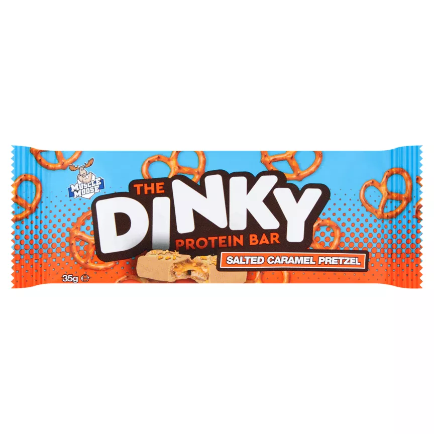 Muscle Moose The Dinky Protein Bar Salted Caramel Pretzel 35g