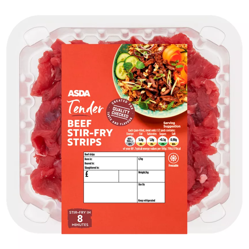 ASDA Tender Beef Stir-Fry Strips