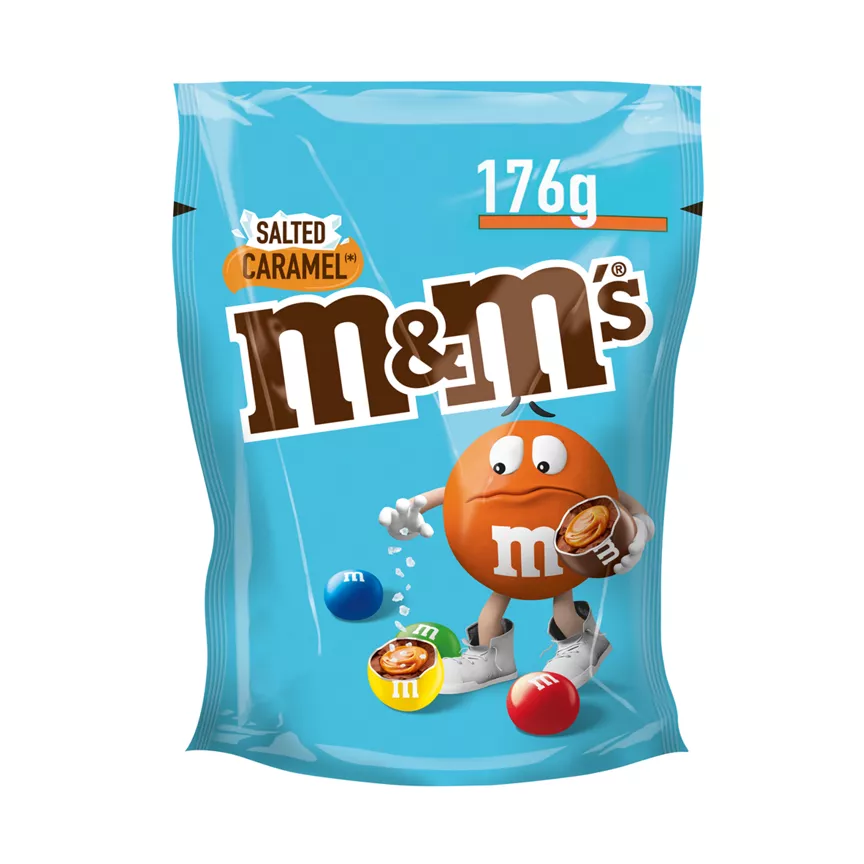 M&M's Salted Caramel Milk Chocolate Sharing Pouch Bag