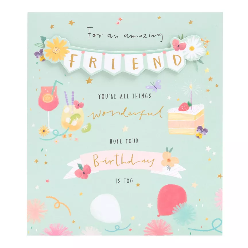 George Home Friend Birthday Card