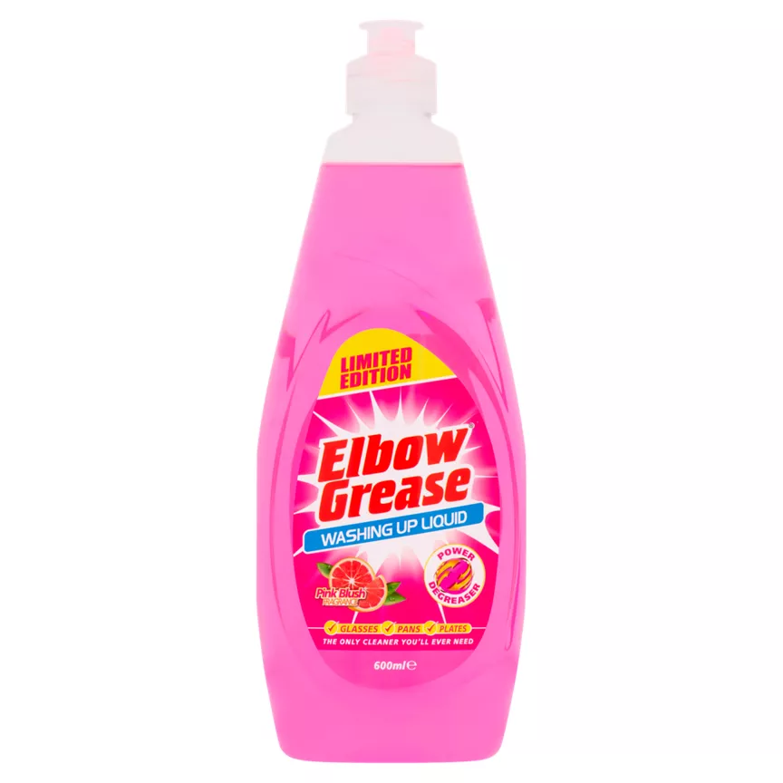 Elbow Grease Limited Edition Washing Up Liquid Pink Blush Fragrance 600ml
